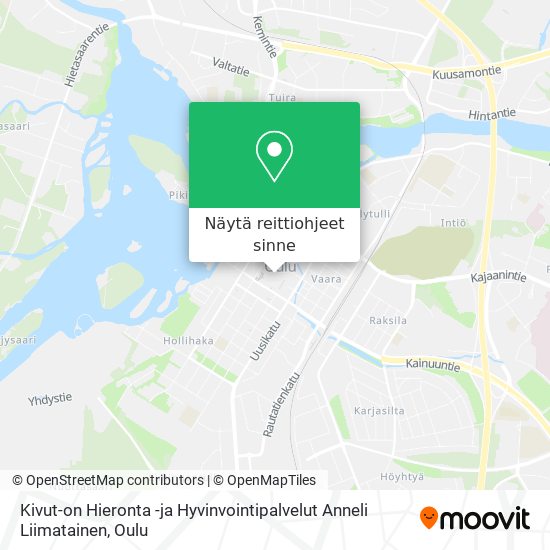 Kivut-on Hieronta -ja Hyvinvointipalvelut Anneli Liimatainen kartta