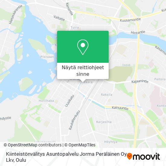 Kiinteistönvälitys Asuntopalvelu Jorma Peräläinen Oy Lkv kartta