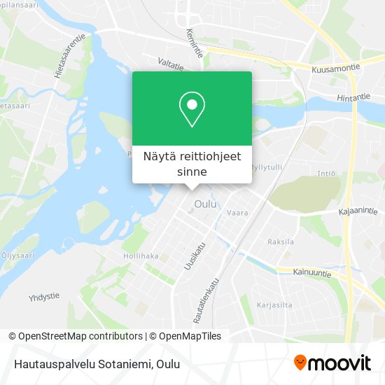 Hautauspalvelu Sotaniemi kartta