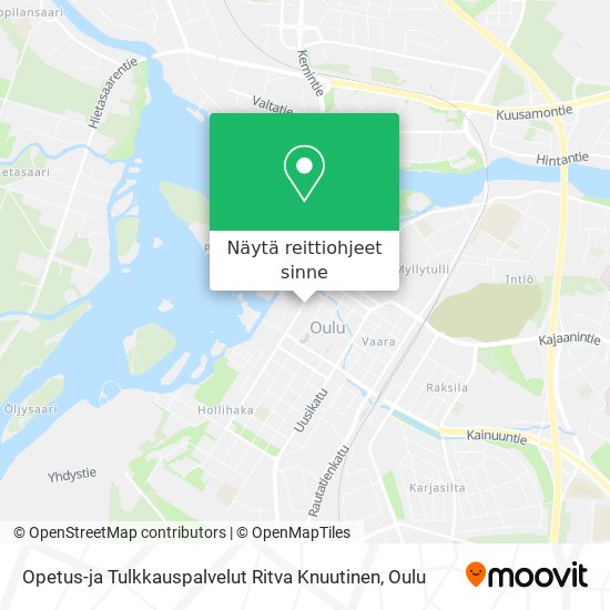 Opetus-ja Tulkkauspalvelut Ritva Knuutinen kartta