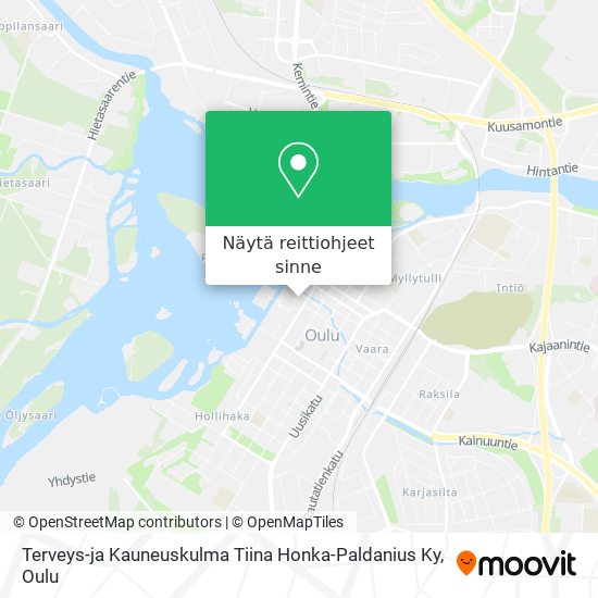 Terveys-ja Kauneuskulma Tiina Honka-Paldanius Ky kartta