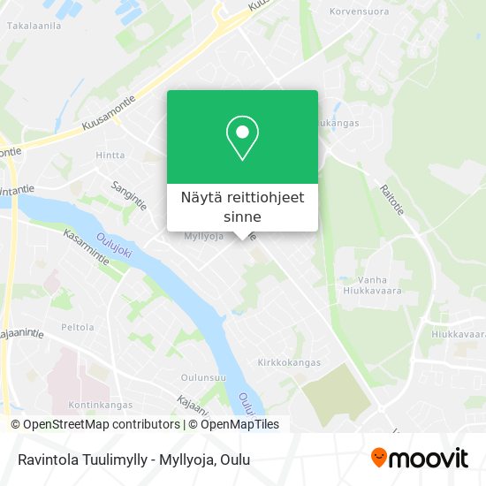 Ravintola Tuulimylly - Myllyoja kartta