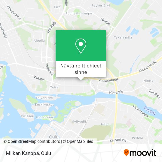 Milkan Känppä kartta
