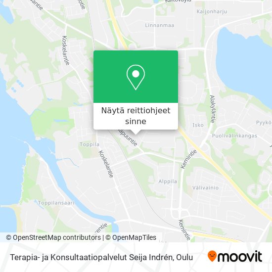 Terapia- ja Konsultaatiopalvelut Seija Indrén kartta