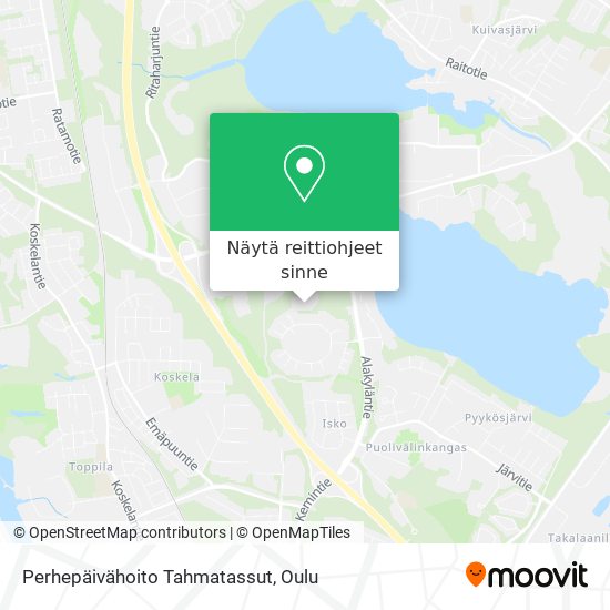 Perhepäivähoito Tahmatassut kartta