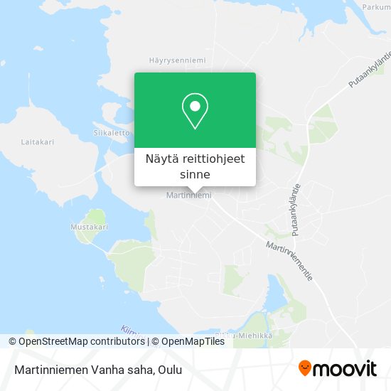 Martinniemen Vanha saha kartta