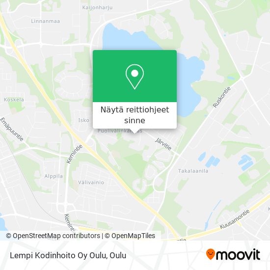 Lempi Kodinhoito Oy Oulu kartta