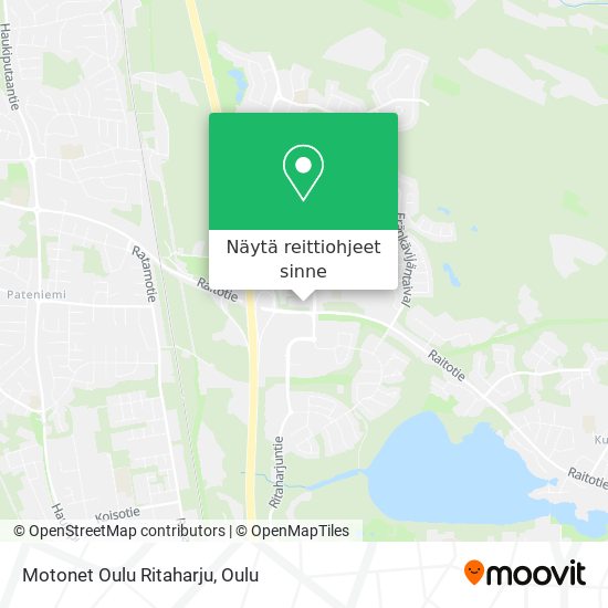 Motonet Oulu Ritaharju kartta