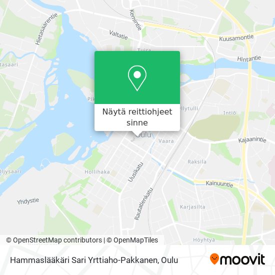 Hammaslääkäri Sari Yrttiaho-Pakkanen kartta