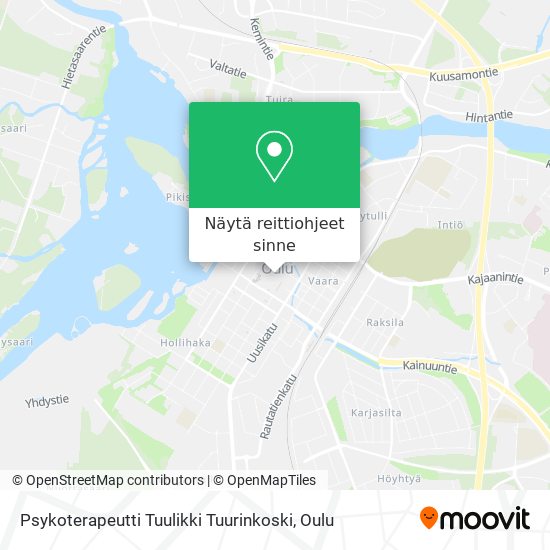 Psykoterapeutti Tuulikki Tuurinkoski kartta