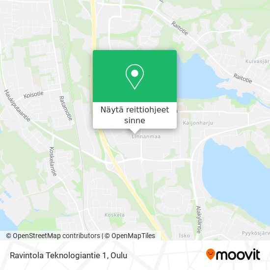 Ravintola Teknologiantie 1 kartta