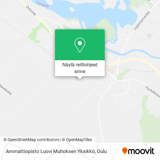 Ammattiopisto Luovi Muhoksen Yksikkö kartta