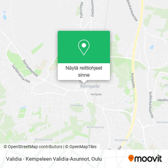 Validia - Kempeleen Validia-Asunnot kartta
