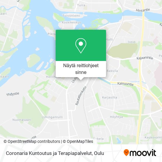 Coronaria Kuntoutus ja Terapiapalvelut kartta
