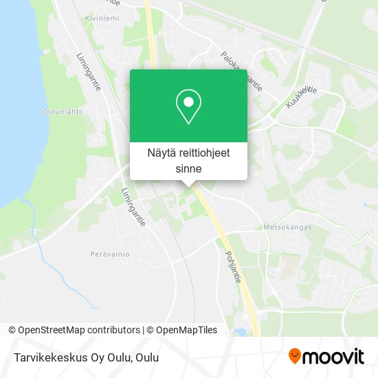 Tarvikekeskus Oy Oulu kartta