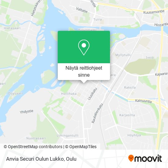 Anvia Securi Oulun Lukko kartta