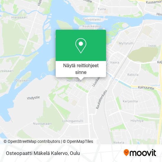 Osteopaatti Mäkelä Kalervo kartta
