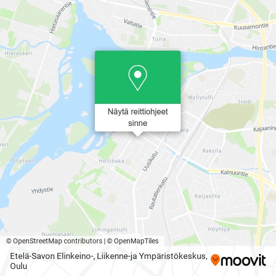 Etelä-Savon Elinkeino-, Liikenne-ja Ympäristökeskus kartta