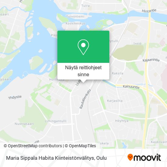 Maria Sippala Habita Kiinteistönvälitys kartta