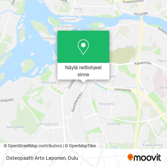 Osteopaatti Arto Leponen kartta