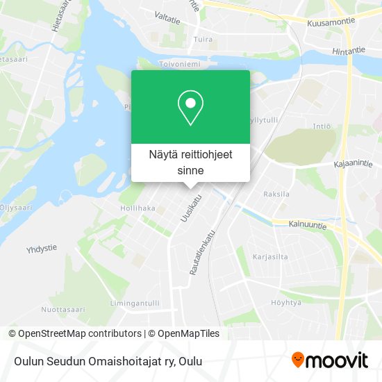 Oulun Seudun Omaishoitajat ry kartta