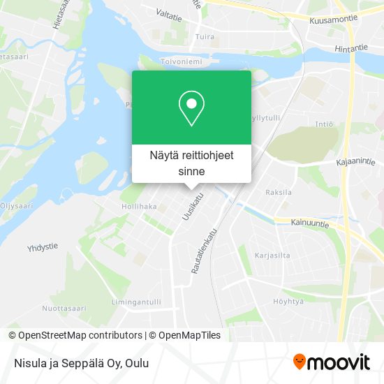 Nisula ja Seppälä Oy kartta