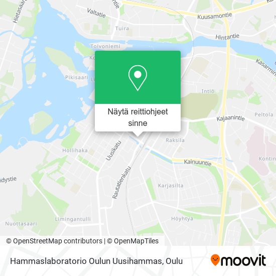 Hammaslaboratorio Oulun Uusihammas kartta