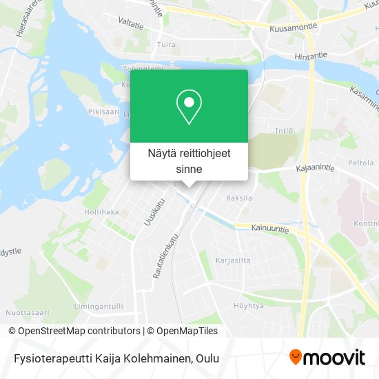 Fysioterapeutti Kaija Kolehmainen kartta