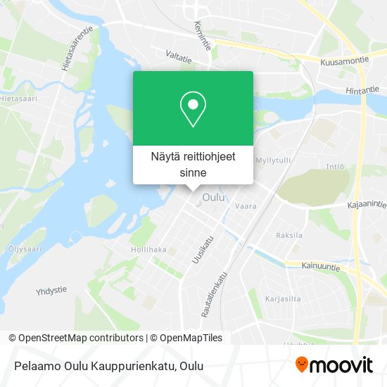 Pelaamo Oulu Kauppurienkatu kartta