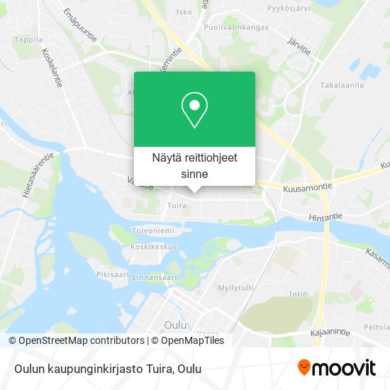 Oulun kaupunginkirjasto Tuira kartta