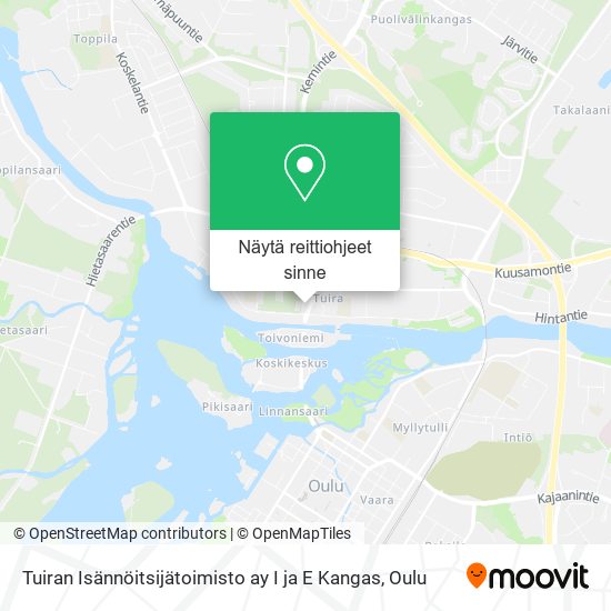 Tuiran Isännöitsijätoimisto ay I ja E Kangas kartta