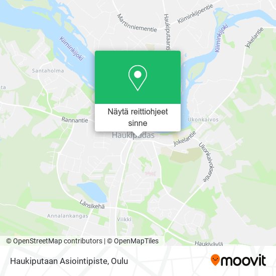Haukiputaan Asiointipiste kartta