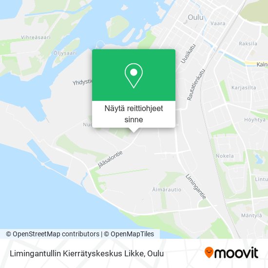 Limingantullin Kierrätyskeskus Likke kartta