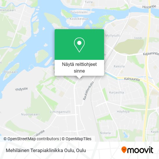 Mehiläinen Terapiaklinikka Oulu kartta