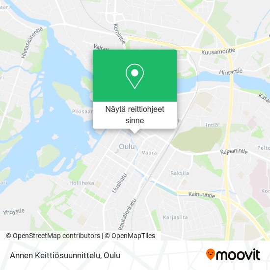 Annen Keittiösuunnittelu kartta