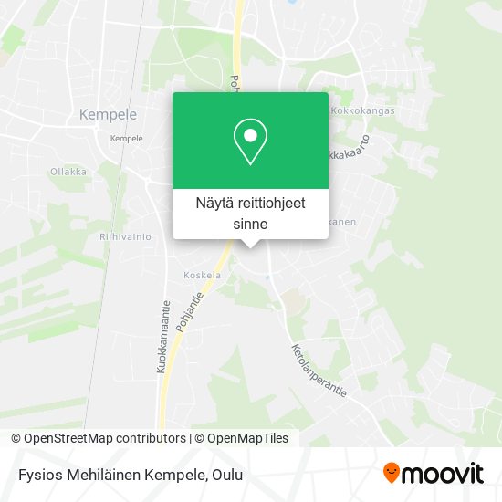 Fysios Mehiläinen Kempele kartta