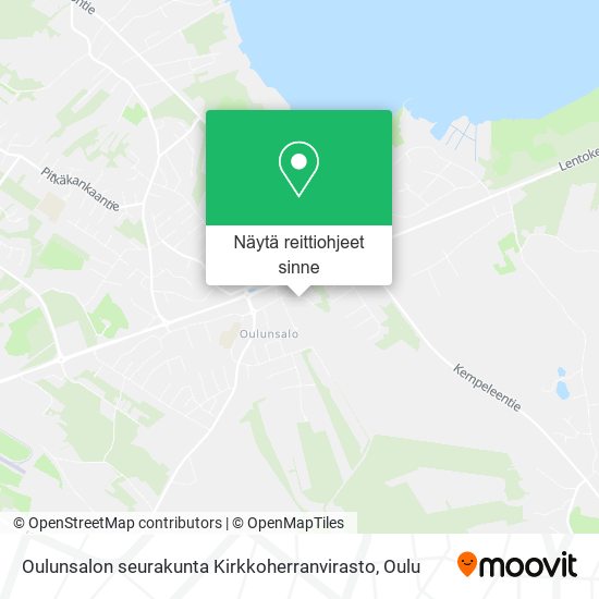 Oulunsalon seurakunta Kirkkoherranvirasto kartta