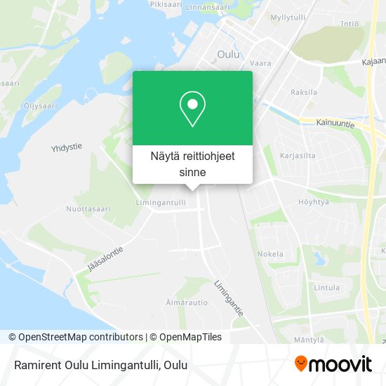 Ramirent Oulu Limingantulli kartta