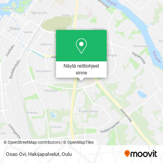 Osao Ovi, Hakijapalvelut kartta