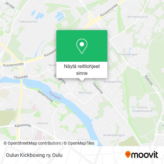 Oulun Kickboxing ry kartta