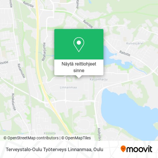 Terveystalo-Oulu Työterveys Linnanmaa kartta