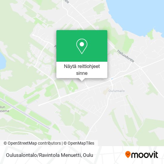 Oulusalontalo / Ravintola Menuetti kartta
