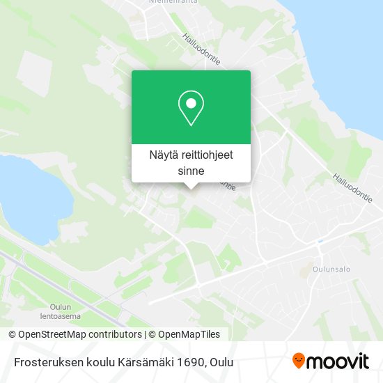 Frosteruksen koulu Kärsämäki 1690 kartta