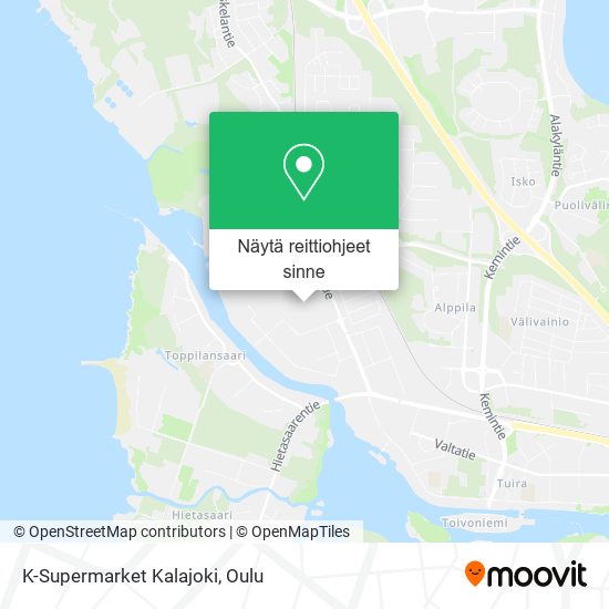 K-Supermarket Kalajoki kartta