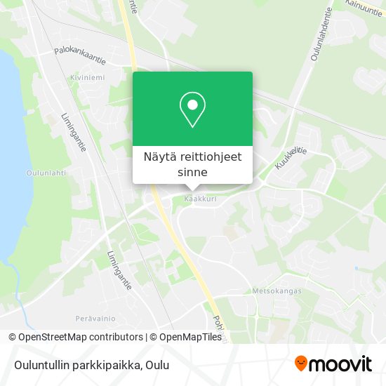 Ouluntullin parkkipaikka kartta