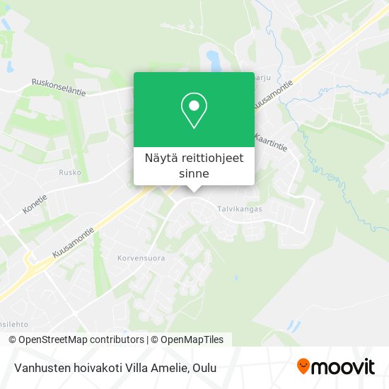 Vanhusten hoivakoti Villa Amelie kartta