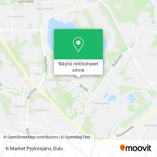 K-Market Pyykösjärvi kartta