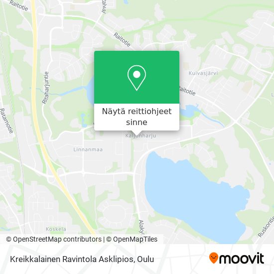 Kreikkalainen Ravintola Asklipios kartta