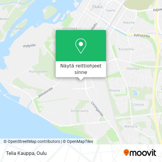 Kuinka päästä kohteeseen Telia Kauppa paikassa Oulu kulkuvälineellä Bussi?