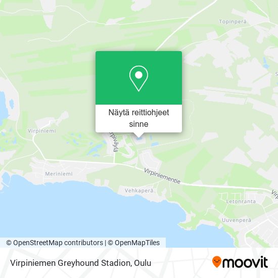 Virpiniemen Greyhound Stadion kartta